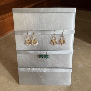 Jewelry display stand for hook style earrings